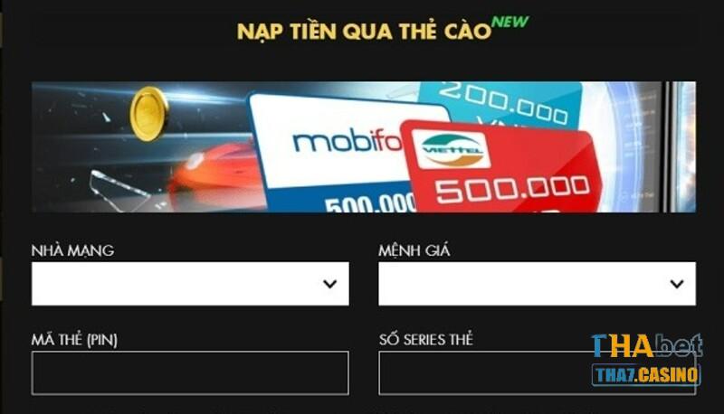 Nạp tiền cá độ bóng đá bằng thẻ điện thoại có tính bảo mật cực cao