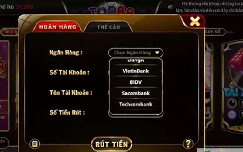 Rút tiền nhanh chóng